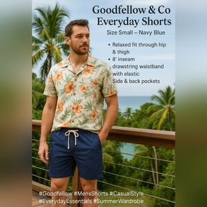🩳 NWT Goodfellow & Co Everyday Shorts – Size Small – Navy Blue